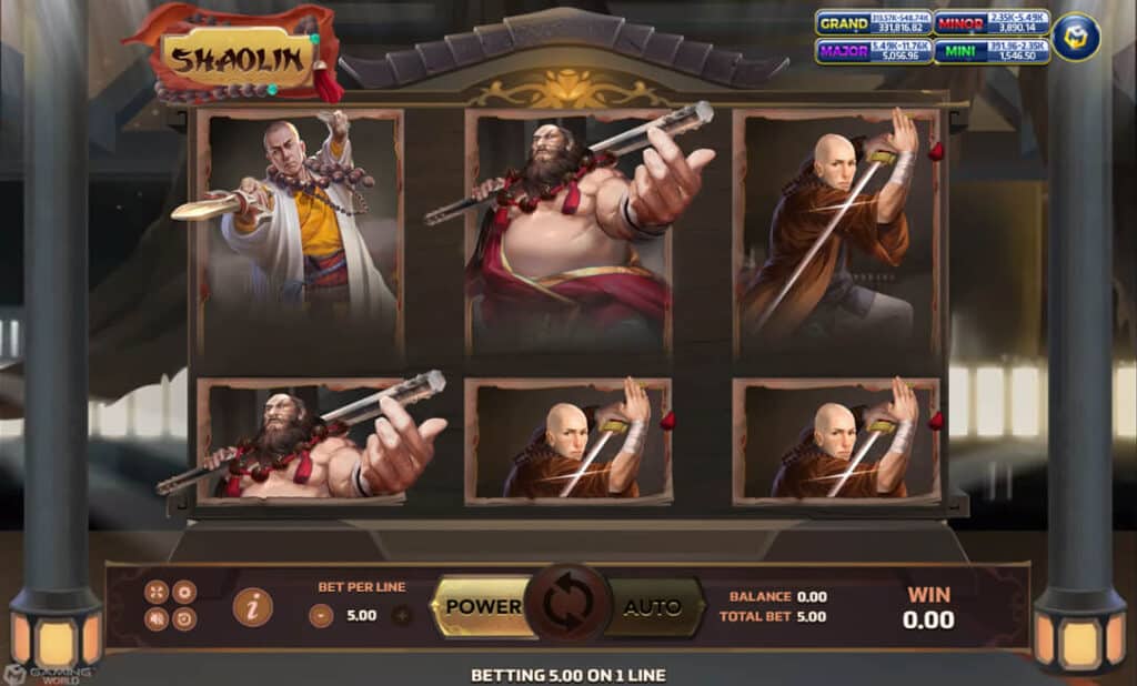 Review Game Shaolin Slotxo  ลุ้นรับแจ็คพอตไปกับนักรบสำนักวัดเส้าหลิน -SLOTXOX